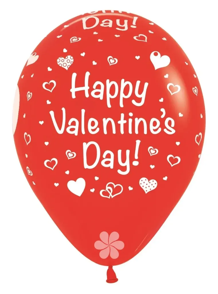 [20008695] R12 - Retail Pack - Happy Valentines Day - Red 015 - 12 x 12 Pcs