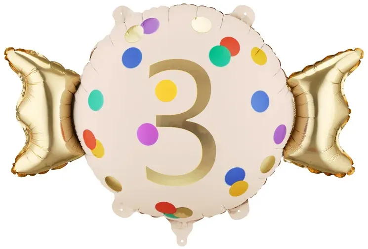 Number 3 - Candy - 24 inch