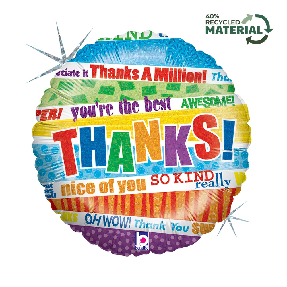 Lots O' Thanks - 18 inch - Betallic