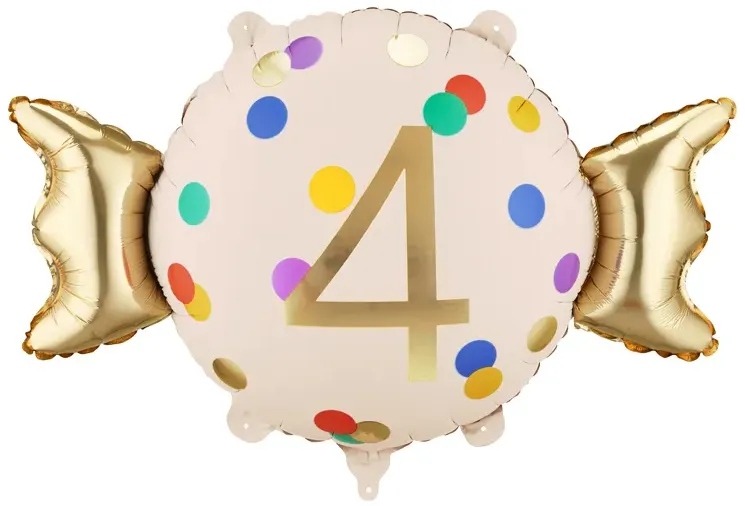 [FB387-4] Number 4 - Candy - 24 inch