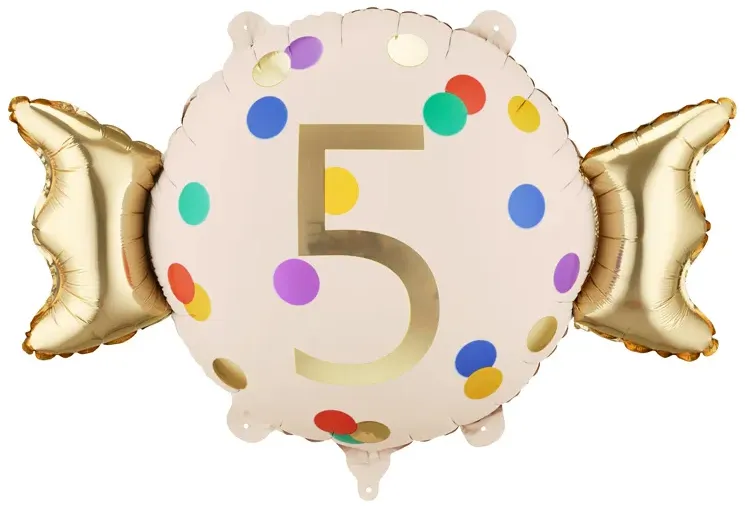 [FB387-5] Number 5 - Candy - 24 inch