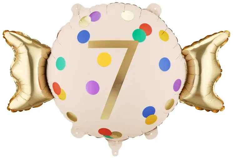 [FB387-7] Number 7 - Candy - 24 inch