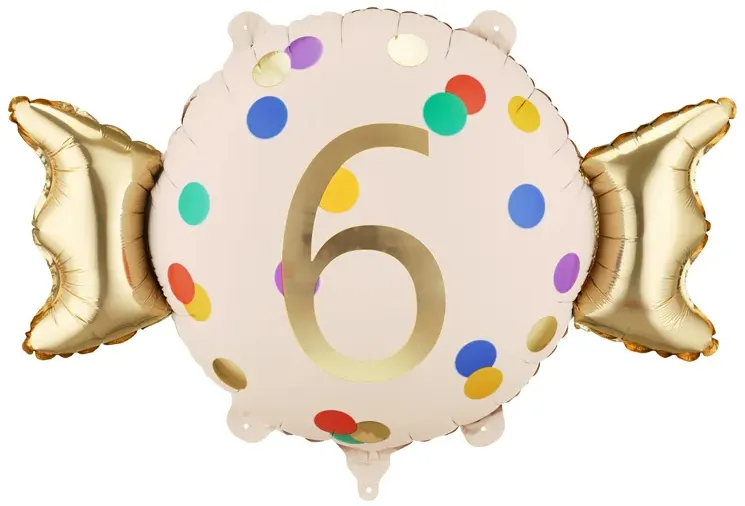 Number 6 - Candy - 24 inch