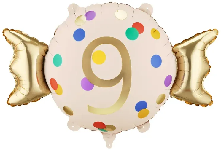 [FB387-9] Number 9 - Candy - 24 inch