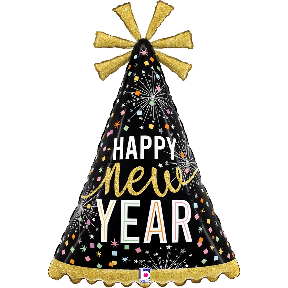 Happy New Year - Party Hat - 32 inch - Betallic