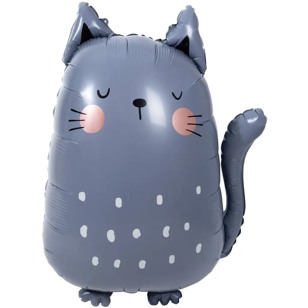 [28585] Grey Cat - Shape - 27 inch