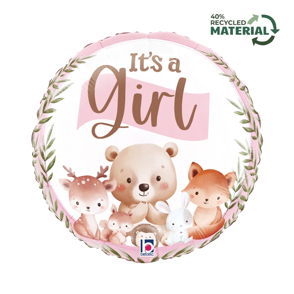 It's a Girl - Woodland - 18 inch - Betallic