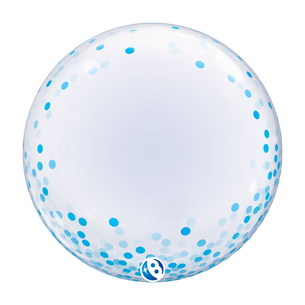 [10258022] Blue Confetti Dots - Deco Bubble - 24 inch - Takarakosan