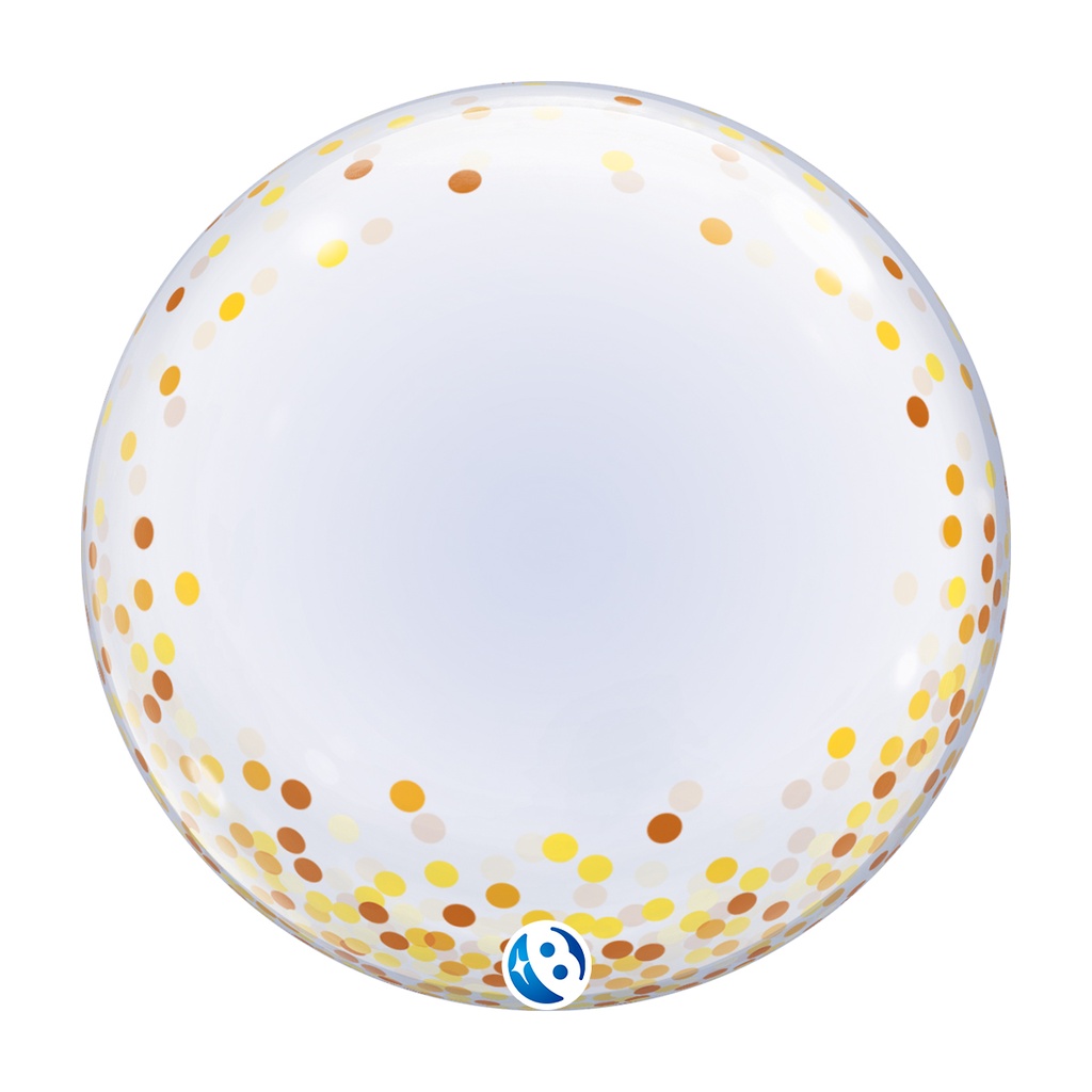 [10258024] Gold Confetti Dots - Deco Bubble - 24 inch - Takarakosan