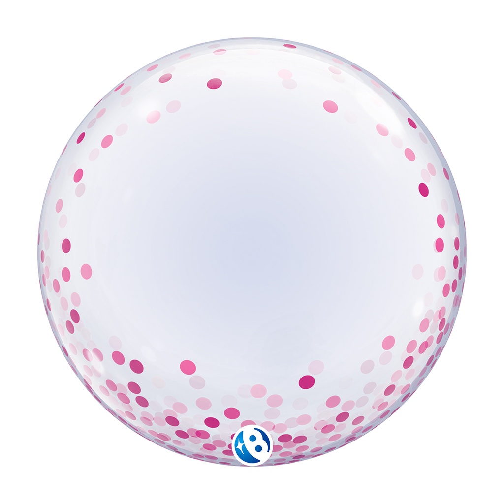 [10258025] Pink Confetti Dots - Deco Bubble - 24 inch - Takarakosan