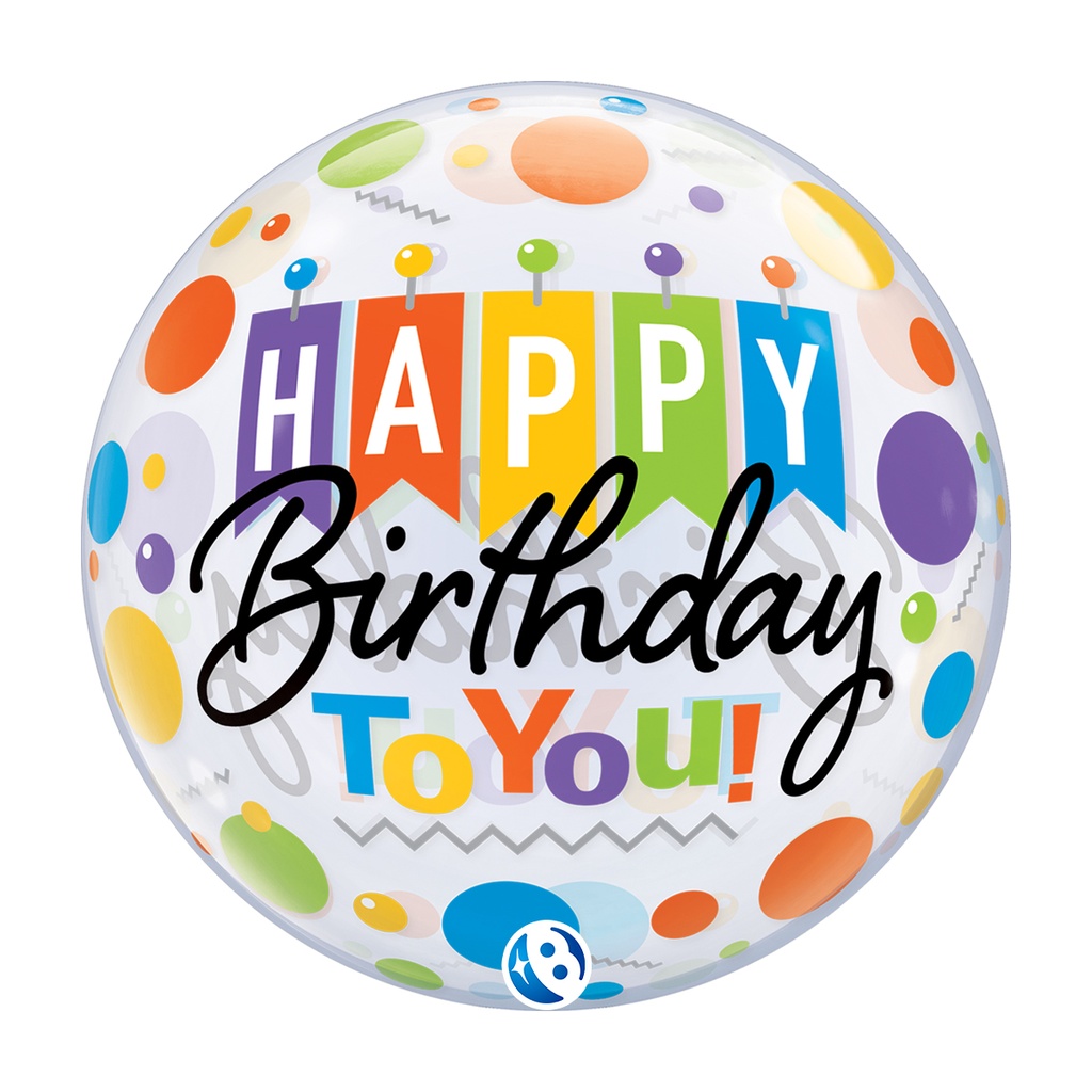 Happy Birthday To You - Banner - Bubble - 22 inch - Takarakosan