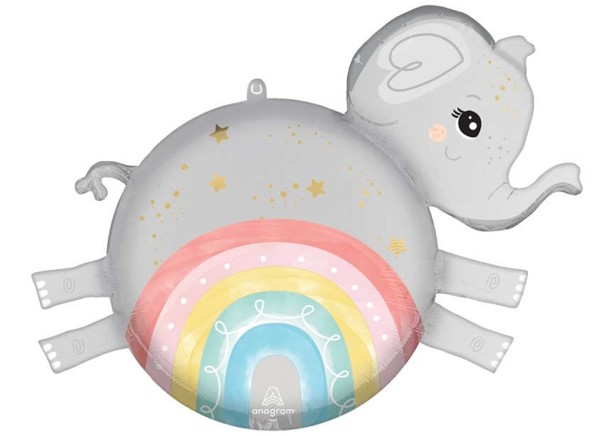 [102580936] Satin Baby Elephant - Roly Polies - 21 inch - Anagram