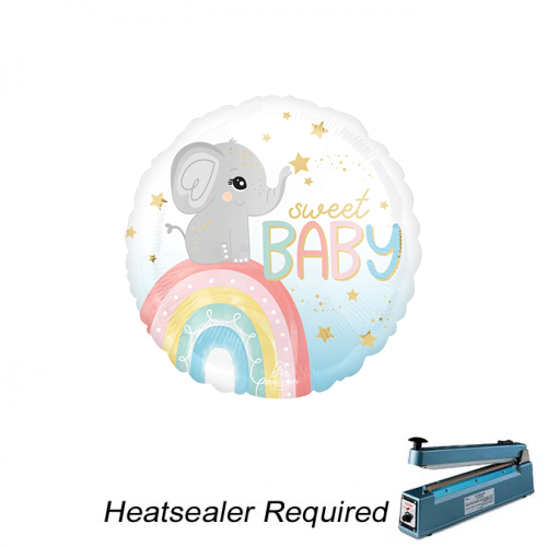 [102580939] Sweet Baby - Satin Baby Elephant - 9 inch - Anagram