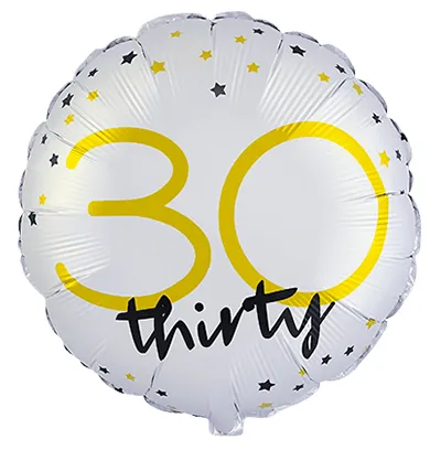 Happy Birthday - 30 Thirty - 18 inch - Flex