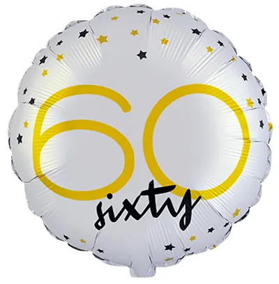 Happy Birthday - 60 Sixty - 18 inch - Flex