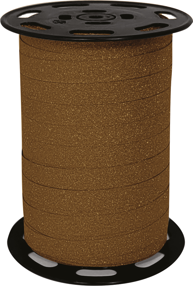 Glitter Ribbon - Chocolat - 10mm -100m