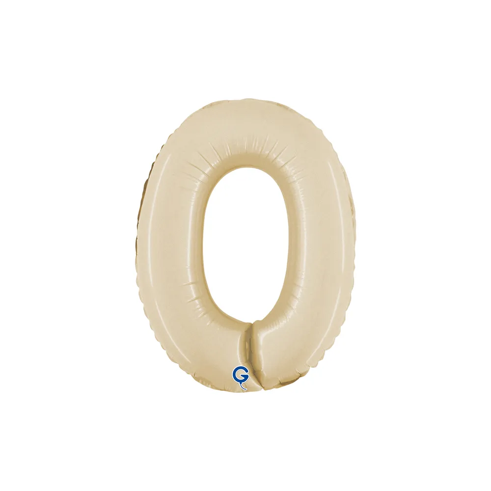 Number 0 - Satin Cream - 14 inch - Grabo