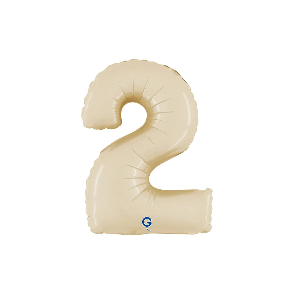 Number 2 - Satin Cream - 14 inch - Grabo