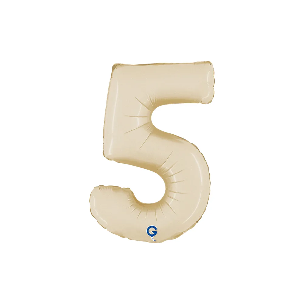 Number 5 - Satin Cream - 14 inch - Grabo