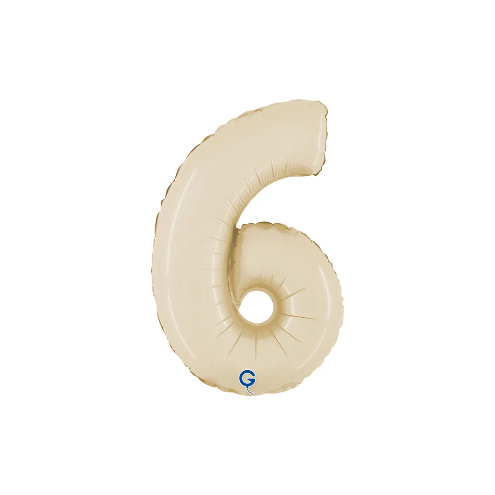 Number 6 - Satin Cream - 14 inch - Grabo