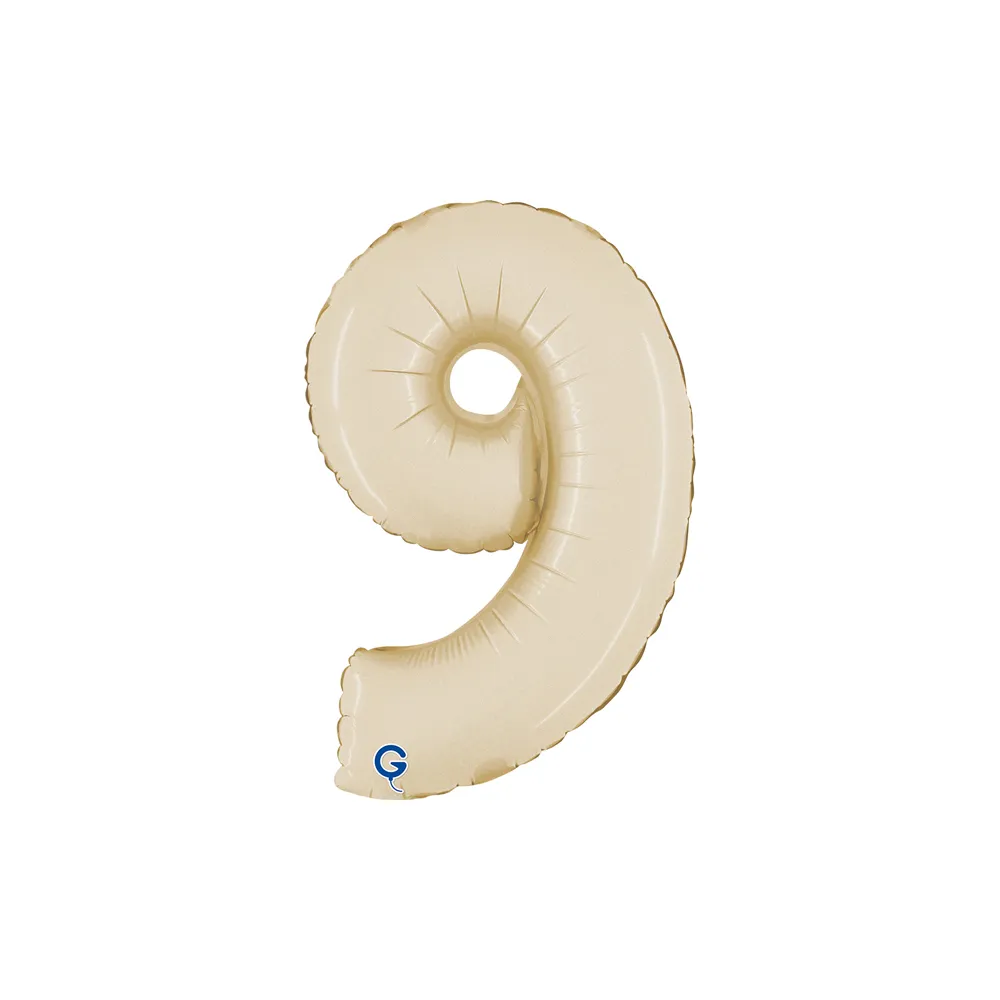 [140900SCR-P] Number 9 - Satin Cream - 14 inch - Grabo