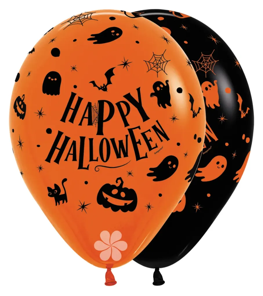 R12 - Happy Halloween Ghosts - Assortment - 25 Pcs