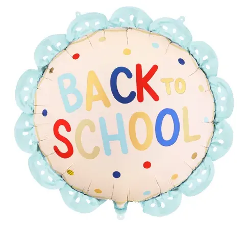[FB435] Back To School - Cream-Blue - 20 inch
