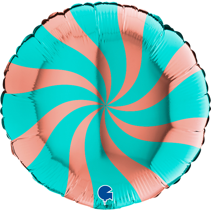 [12317] Round Swirly - Rose Gold Tiffany - 36 inch - Grabo