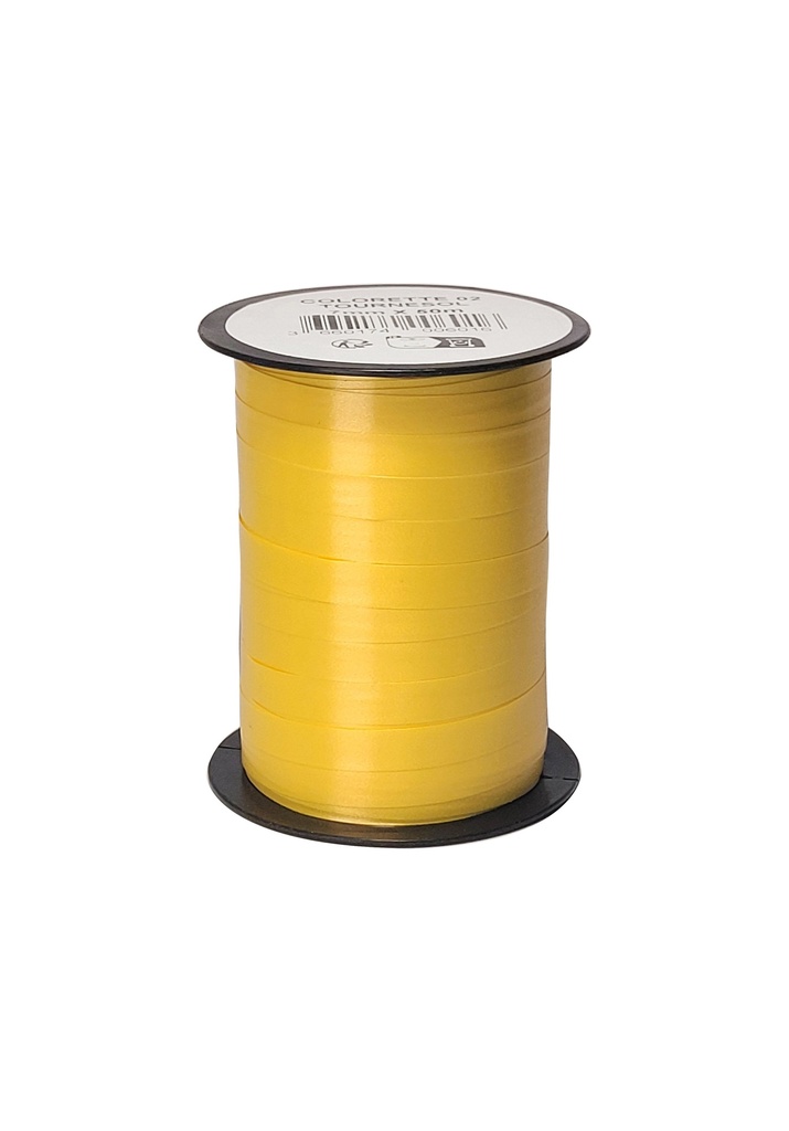 [13006002] Mini Ribbon - Yellow - 7mm - 50m