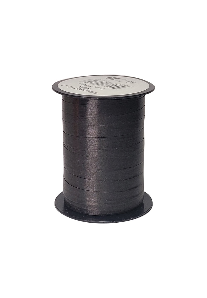 [13006023] Mini Ribbon - Black - 7mm - 50m