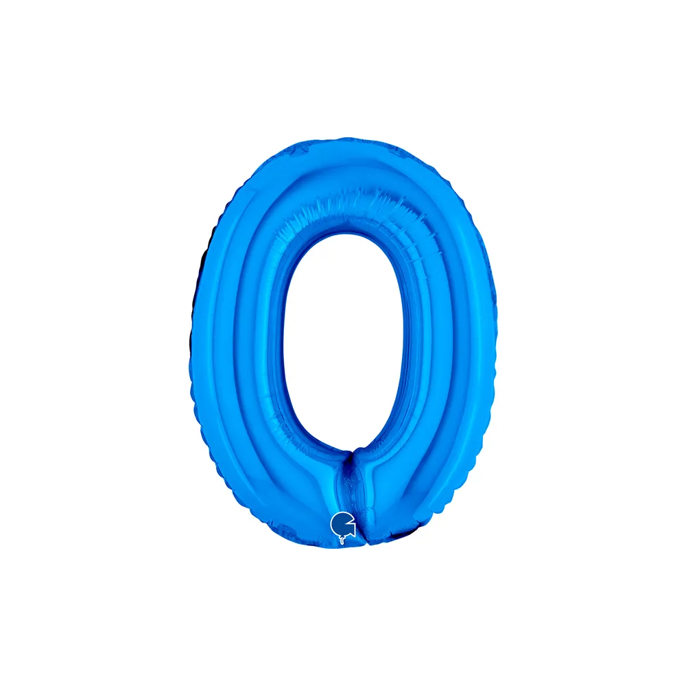 [14000B-P] Number 0 - Blue - 14 inch - Grabo