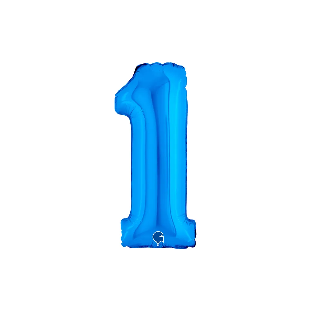 [14001B-P] Number 1 - Blue - 14 inch - Grabo