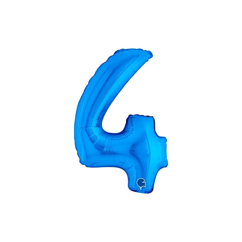 [14004B-P] Number 4 - Blue - 14 inch - Grabo