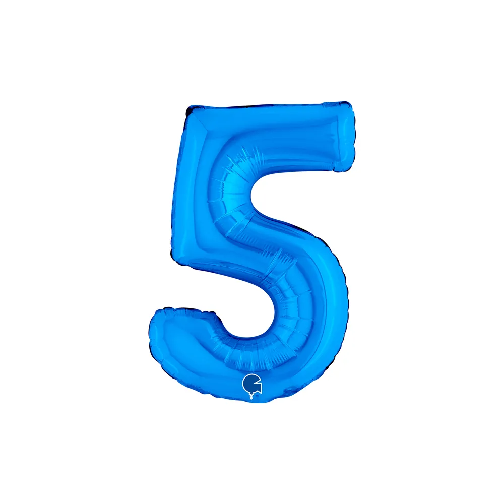 Number 5 - Blue - 14 inch - Grabo