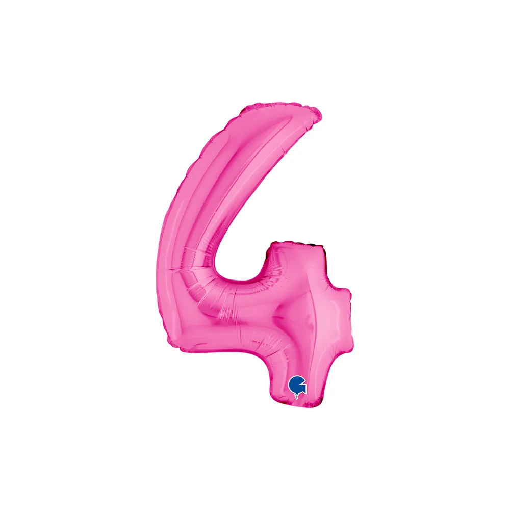 Number 4 - Fuchsia - 14 inch - Grabo