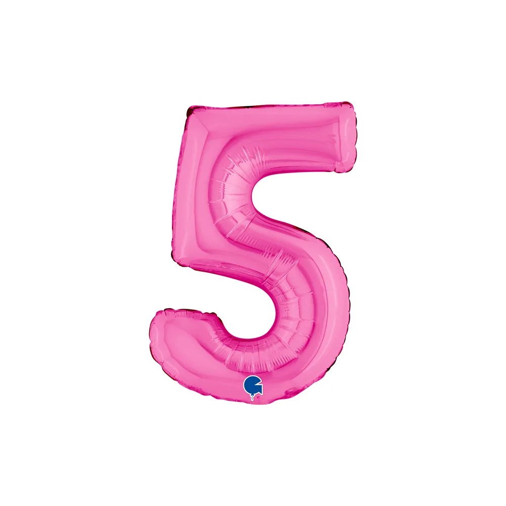 [14015F-P] Number 5 - Fuchsia - 14 inch - Grabo