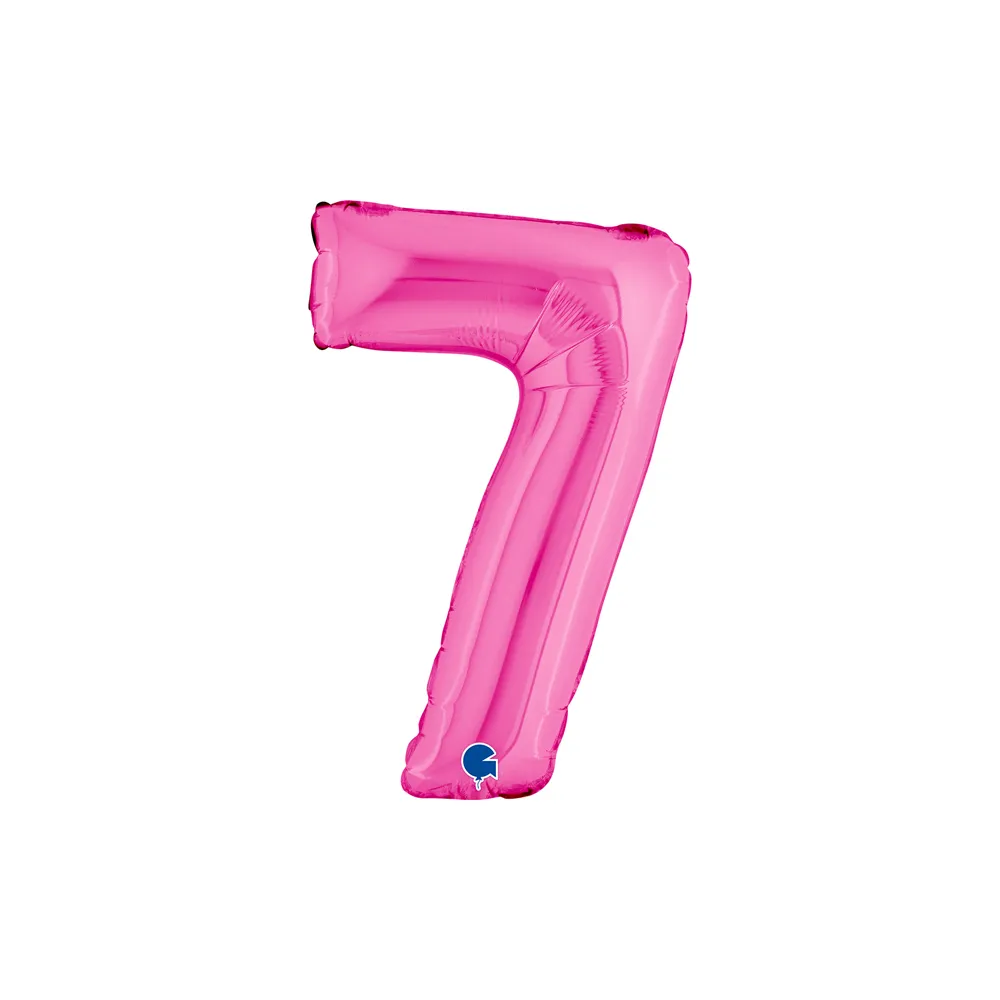Number 7 - Fuchsia - 14 inch - Grabo