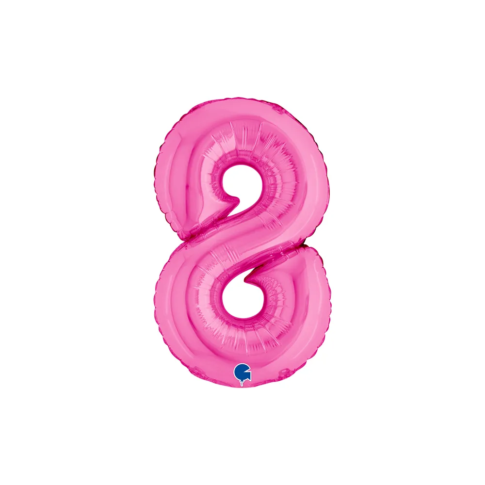 [14018F-P] Number 8 - Fuchsia - 14 inch - Grabo