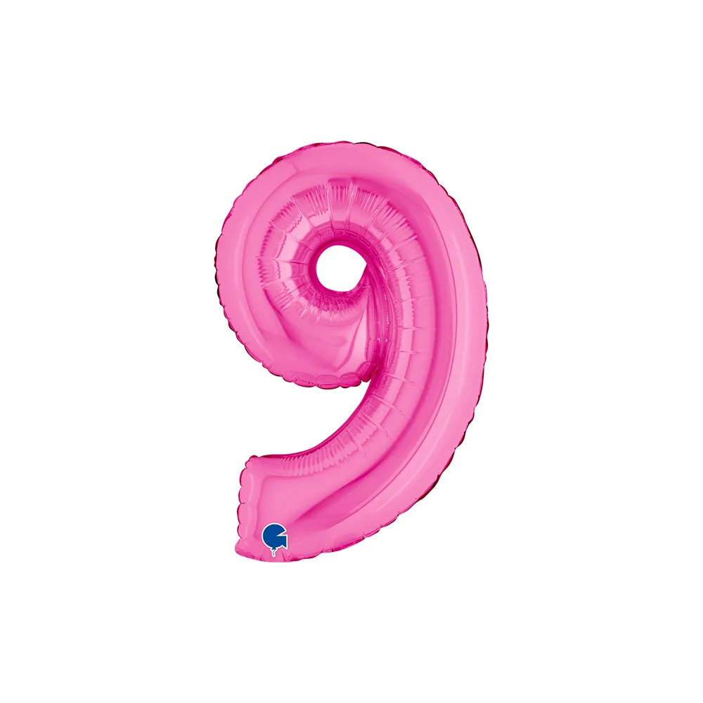 [14019F-P] Number 9 - Fuchsia - 14 inch - Grabo