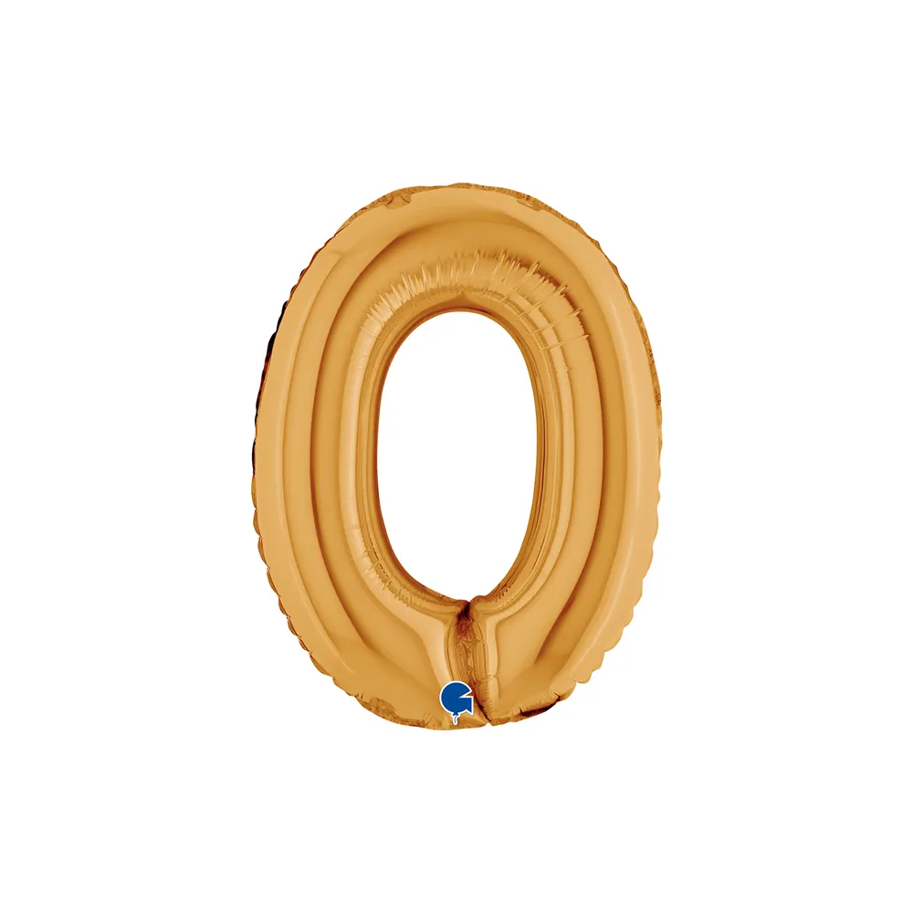 [14020G-P] Number 0 - Gold - 14 inch - Grabo
