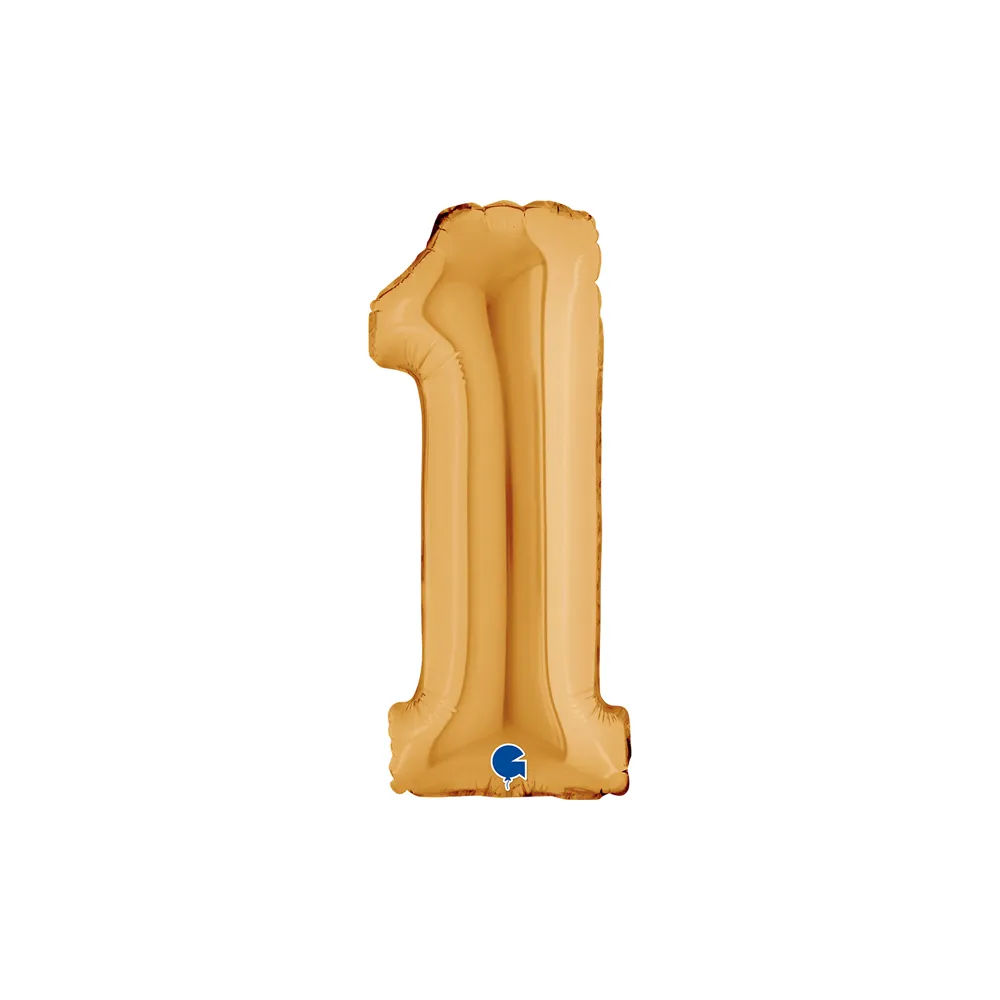 [14021G-P] Number 1 - Gold - 14 inch - Grabo