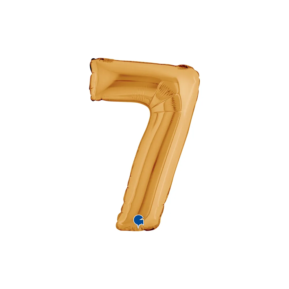 [14027G-P] Number 7 - Gold - 14 inch - Grabo