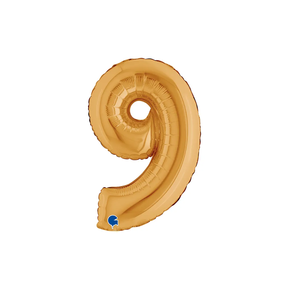 [14029G-P] Number 9 - Gold - 14 inch - Grabo