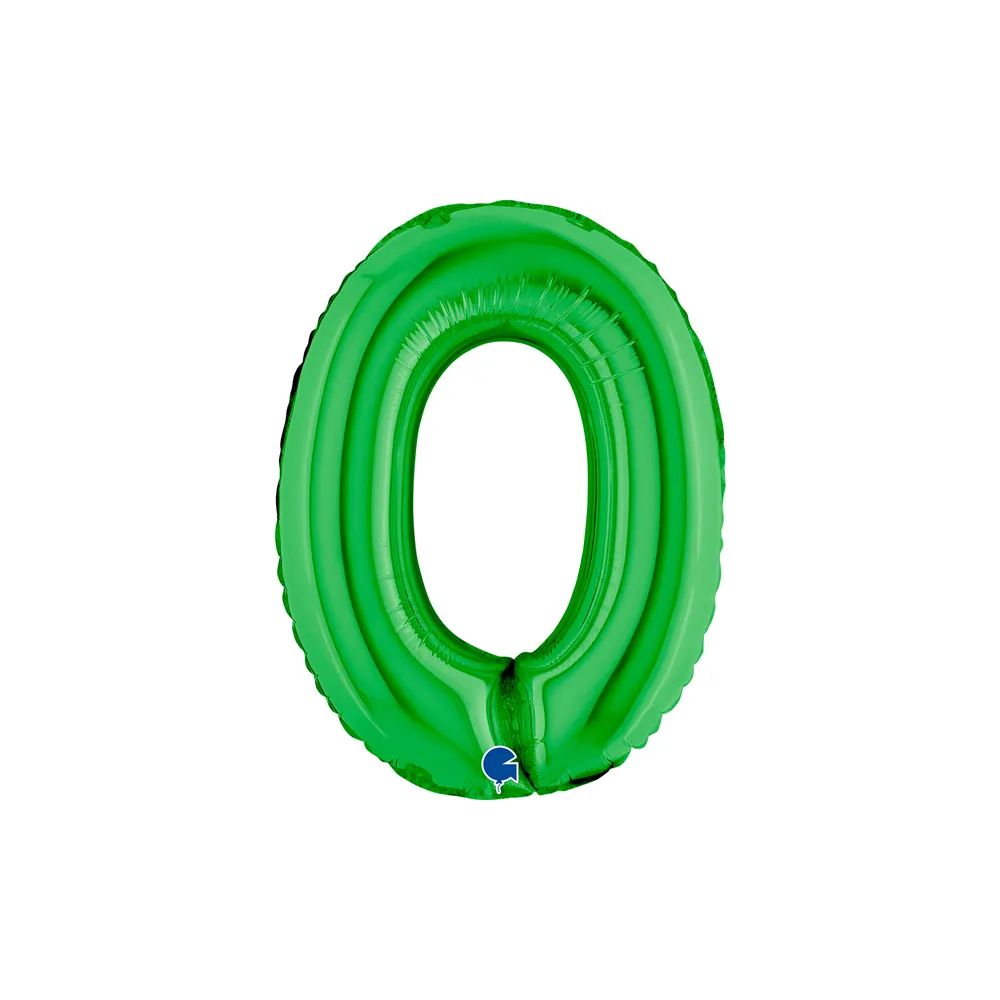 [14030GR-P] Number 0 - Green - 14 inch - Grabo