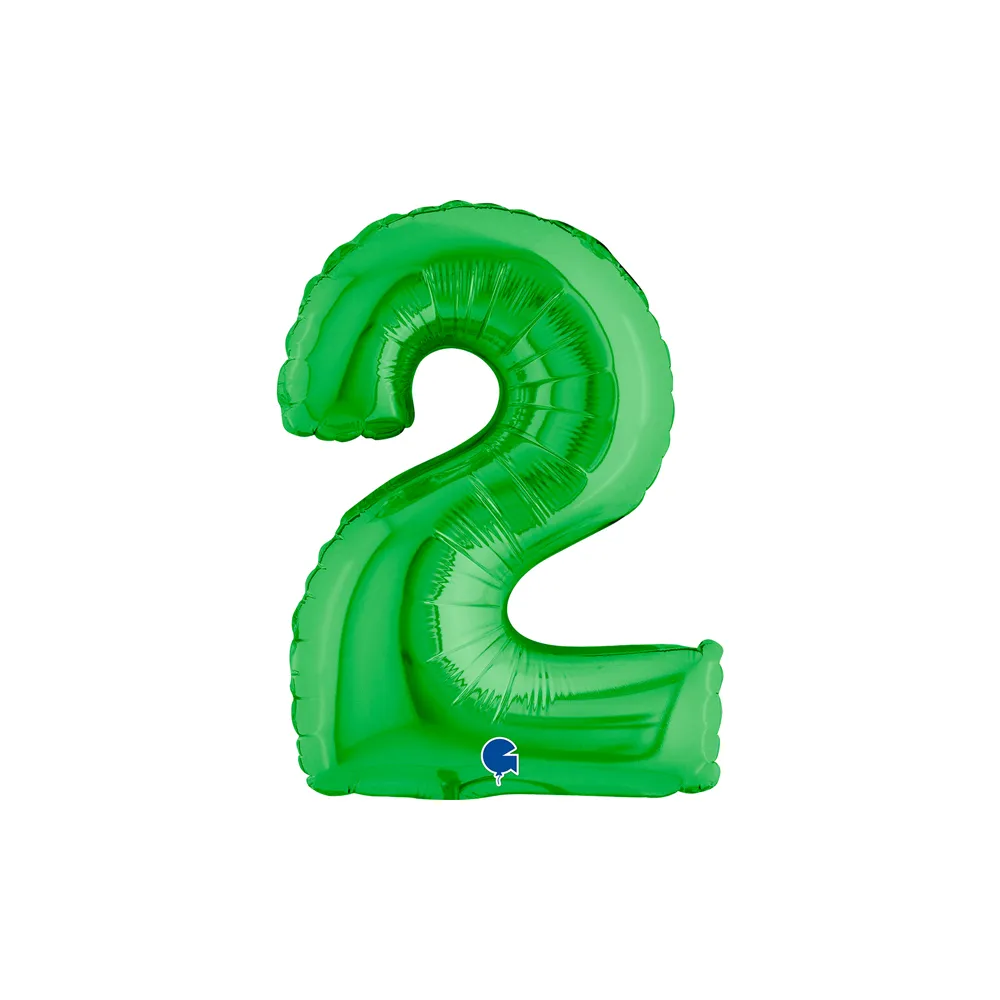 [14032GR-P] Number 2 - Green - 14 inch - Grabo
