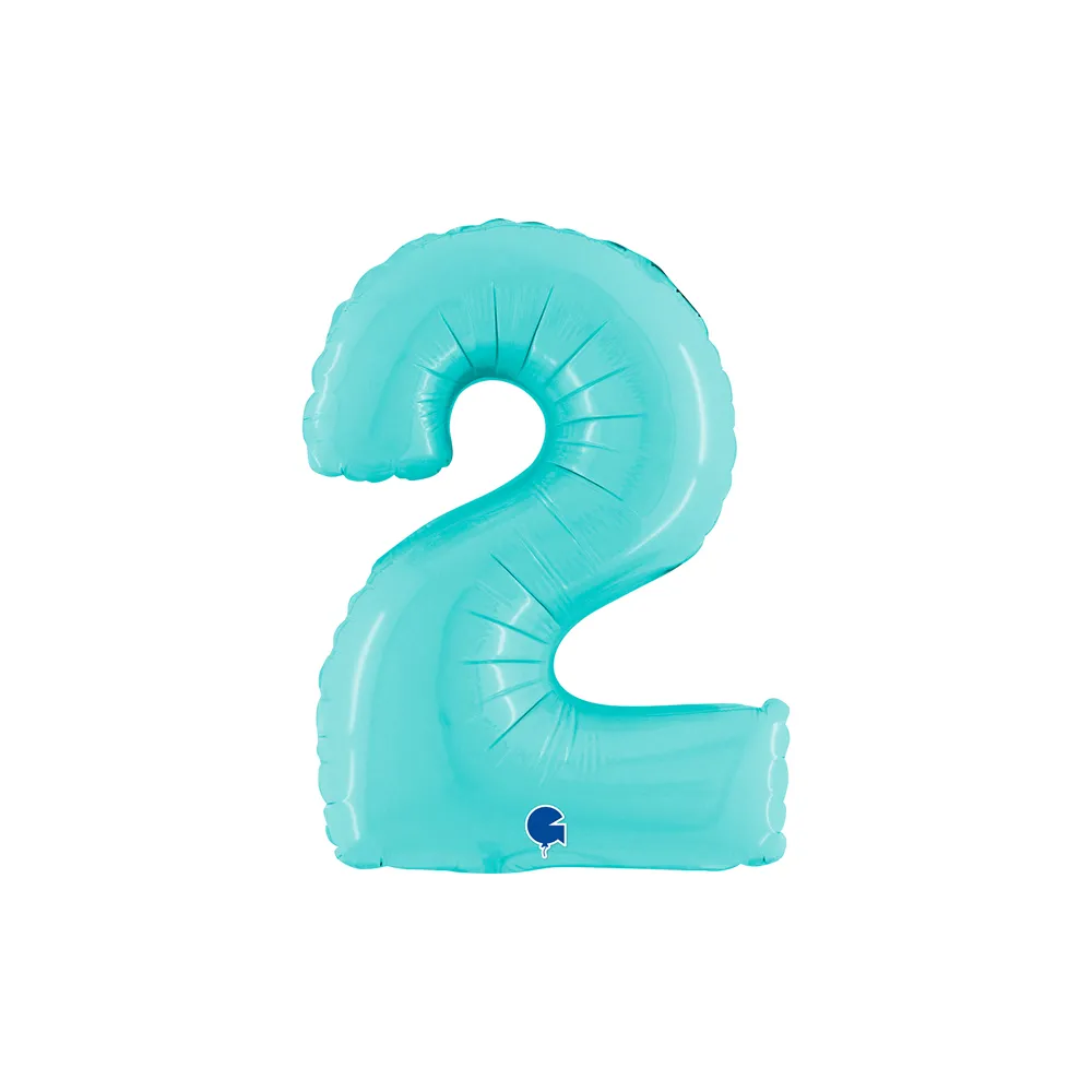 Number 2 - Light Blue - 14 inch - Grabo
