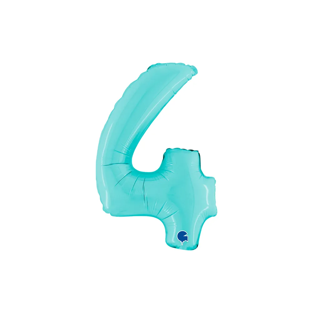 [14064PB-P] Number 4 - Light Blue - 14 inch - Grabo