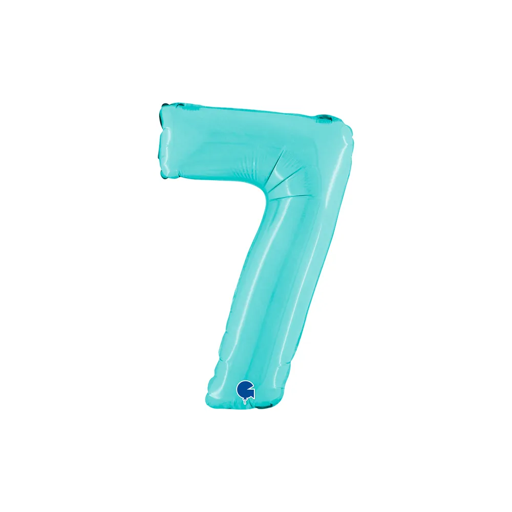[14067PB-P] Number 7 - Light Blue - 14 inch - Grabo