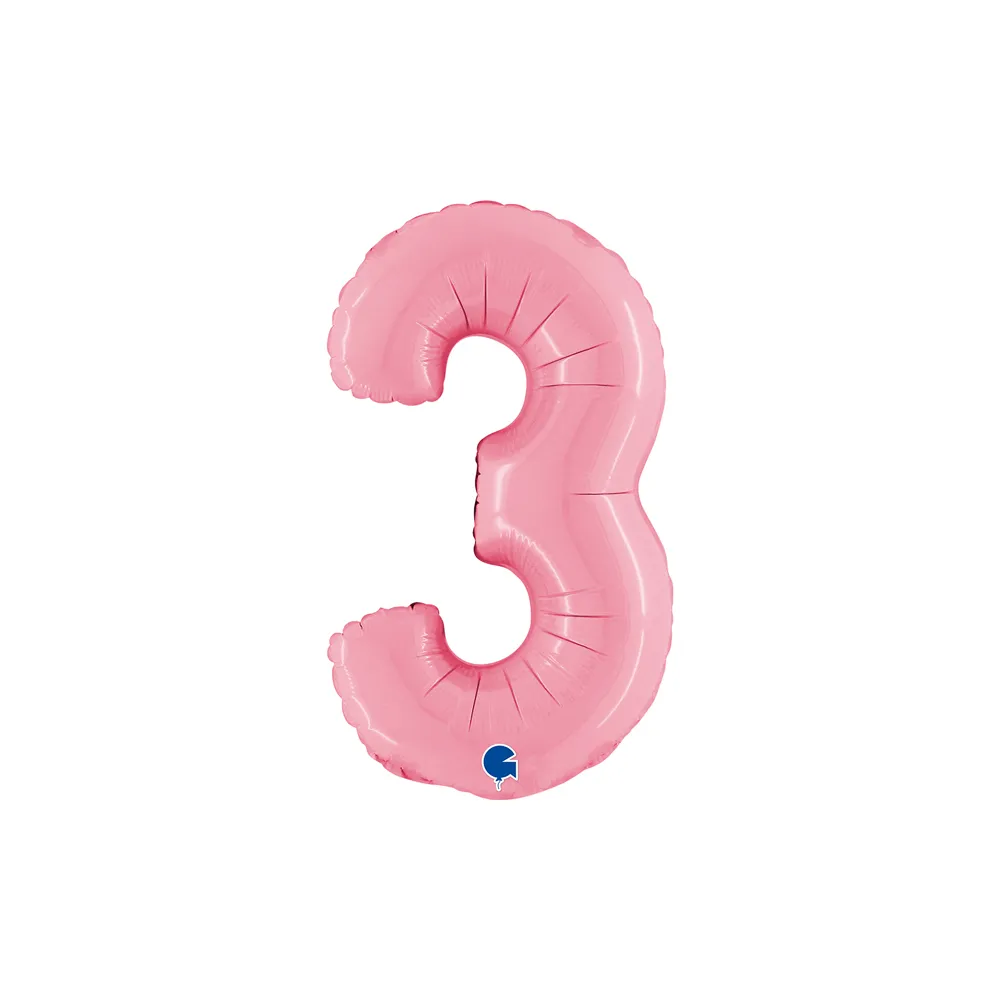 Number 3 - Pink - 14 inch - Grabo