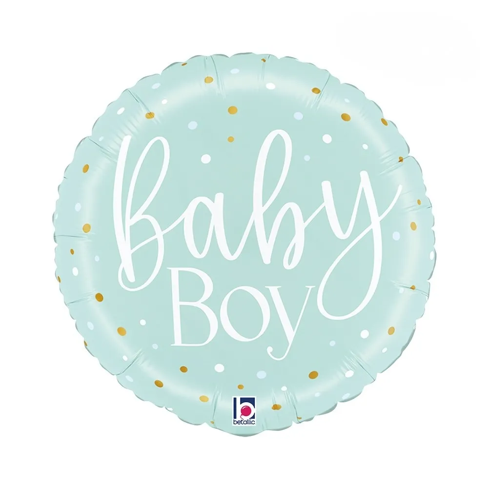 [26713P-P] Baby Boy - Blue Confetti - 18 inch - Betallic